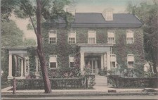 Postcard Residence of Dr G Wyckoff Cummins Belvidere New Jersey NJ picture