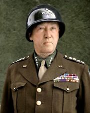 GENERAL GEORGE S. PATTON IN 1945 U.S. ARMY - 8X10 PHOTO (EP-220) picture