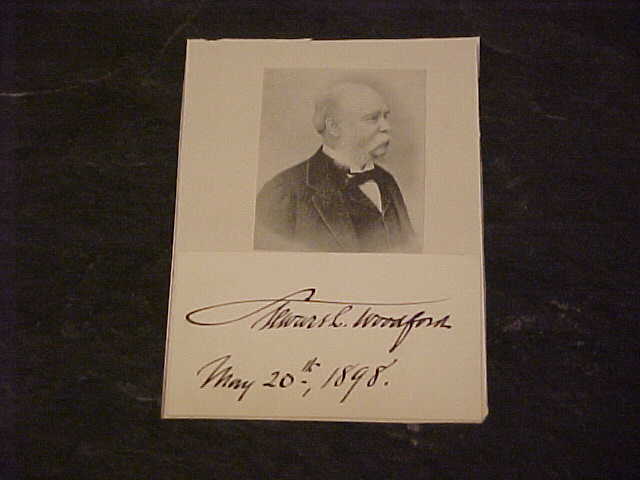 1898 Union General Stewart L Woodford Autographed Signed Piece Civil War 