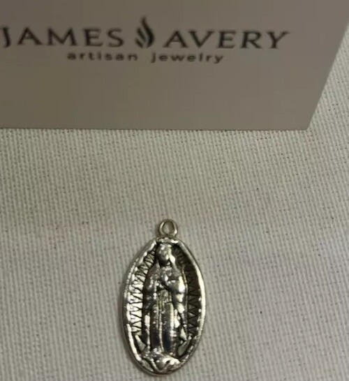 A1. VTG Virgin Of Guadalupe James Avery Charm 925 Sterling Silver Beautiful A1. VTG Virgin Of Guadalupe James Avery Charm 925 Sterling Silver Beautiful