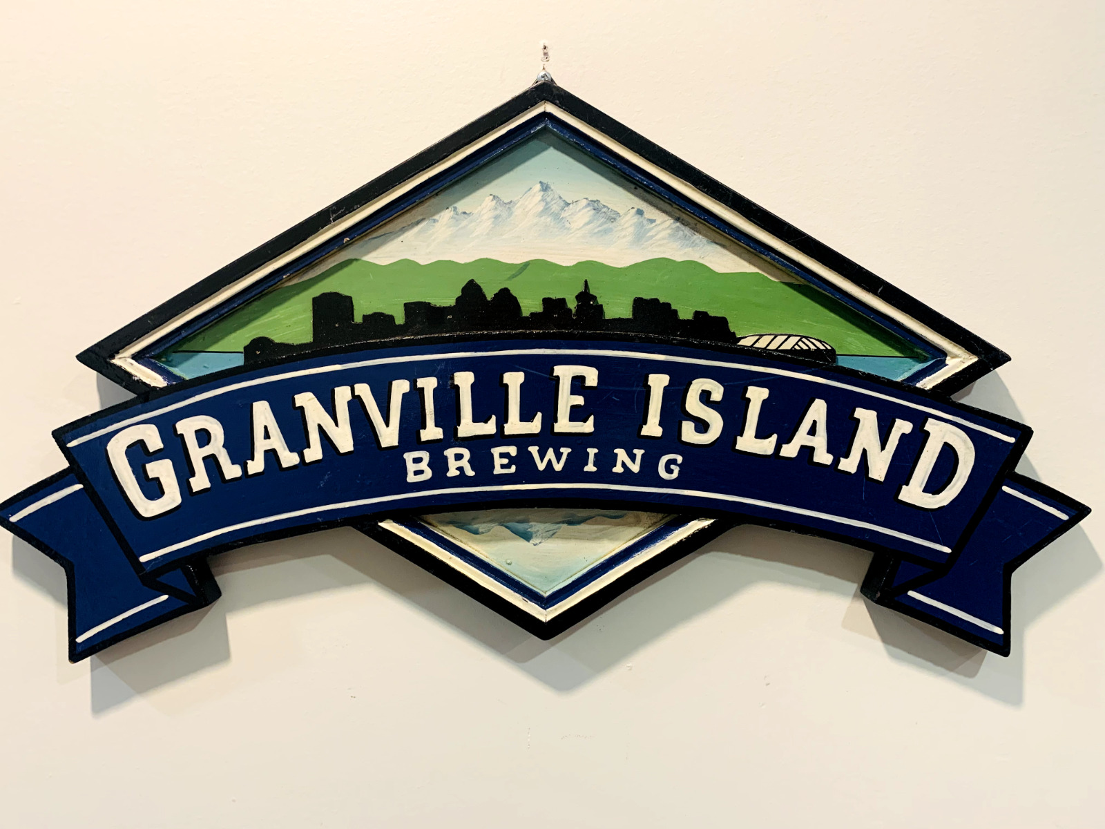 Granville Island Brewing Co. Wooden Hand Carved & Painted Sign- RARE
