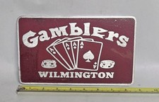 Cast Aluminum  Gamblers , Wilmington  Car Plaque picture