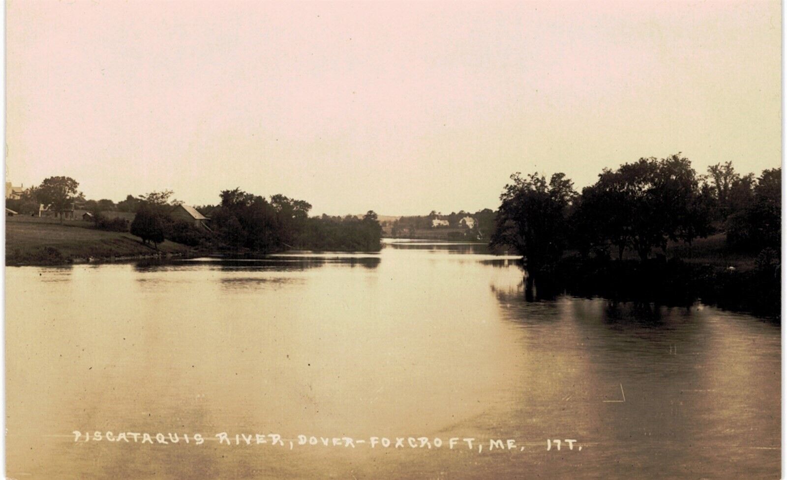Dover Foxcroft ME RPPC Piscataquis River 1901 Unused ME 