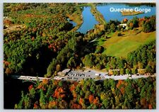 Vermont Quechee Gorge Aerial View  Vintage Postcard Continental picture