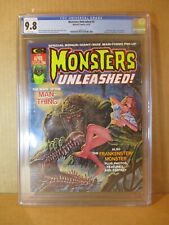Monsters Unleashed 5 CGC 9.8 MAN-THING GGA 1974 Marvel Comics Mag Buscema Larkin picture