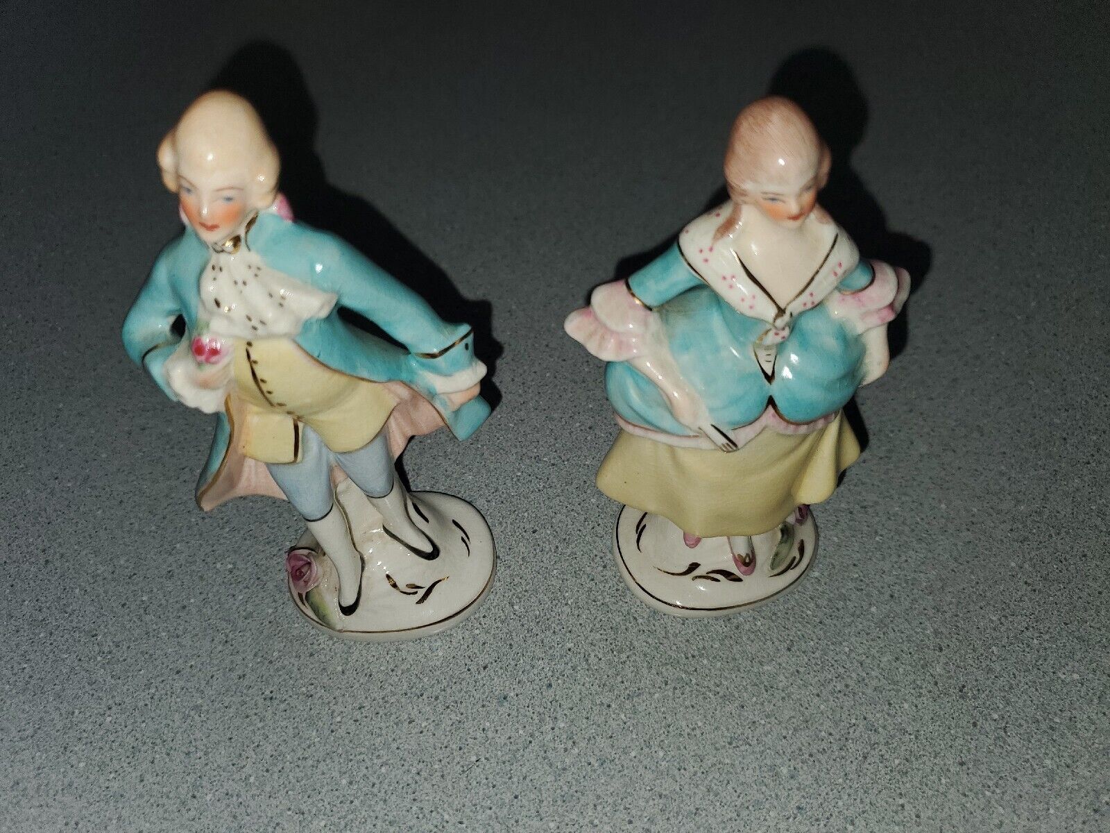 Vintage USA Coventry Ceramic Figurines~Victorian 5064B 5065B