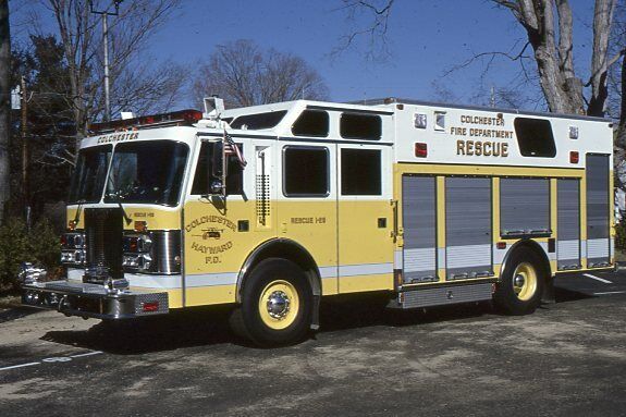 Colchester CT Rescue 128 1990 Duplex Super Vac - Fire Apparatus Slide 