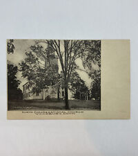 North CONGRESSIONAL CHURCH , Woodbury , Conn. c1908 POSTCARD / Rare picture