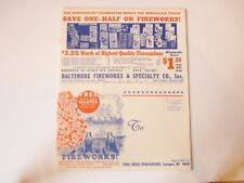 1903 BALTIMORE  FIREWORKS  CATALOG / Firecrackers, Salutes, Sky Rocket / Photos  picture