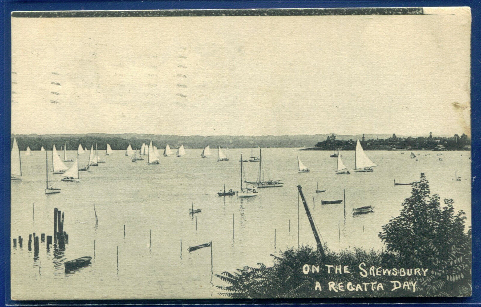 Shrewsbury River Regatta Day New Jersey nj vintage postcard