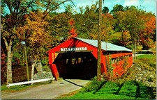 Taftsville VT Old Covered Bridge Postcard unused (18959) picture