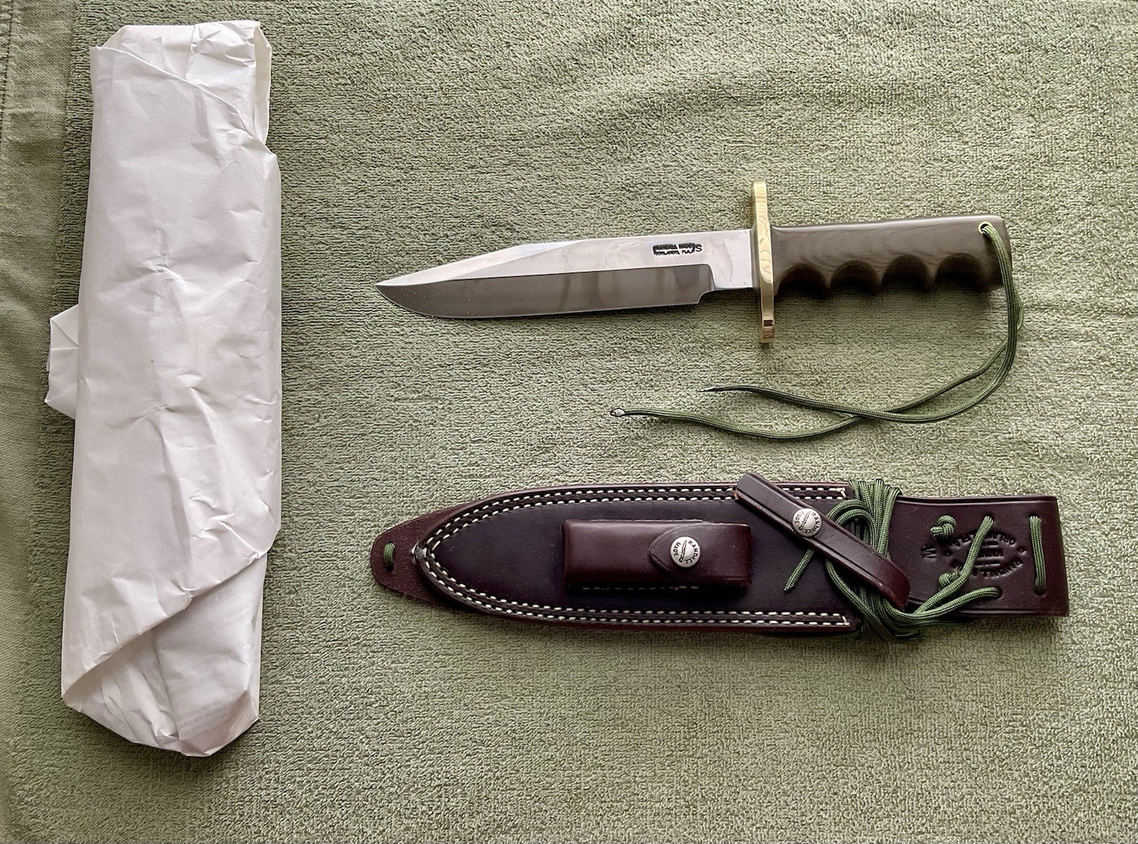 Randall Made Knife Model 14-7 1/2” Attack Knife SS Waxed Sheath New Randall Made Knife Model 14-7 1/2” Attack Knife SS Waxed Sheath New
