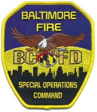 Baltimore City Fire Department Special Operations Command NEW Fire Patch picture