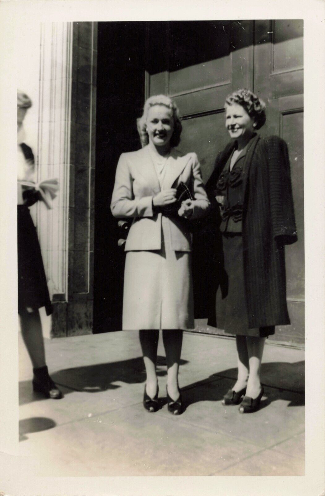 Bonita Granville & Her Mother 4x6 Snapshot Photo RARE 1944