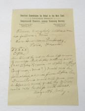American Commission Relief in Near East Caucasus Letter 1919 Armenian Genocide picture