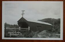 VT Vermont , Bartonsville, Covered Bridge, RPPC, ca 1950 picture