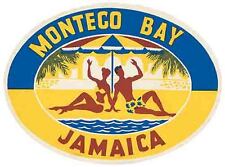 MONTEGO BAY  Jamaica   Vintage Looking  Travel Decal  Sticker Label picture