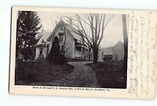 Old Postcard Strafford Vermont Home of the Late US Senator Justin S Morrill picture