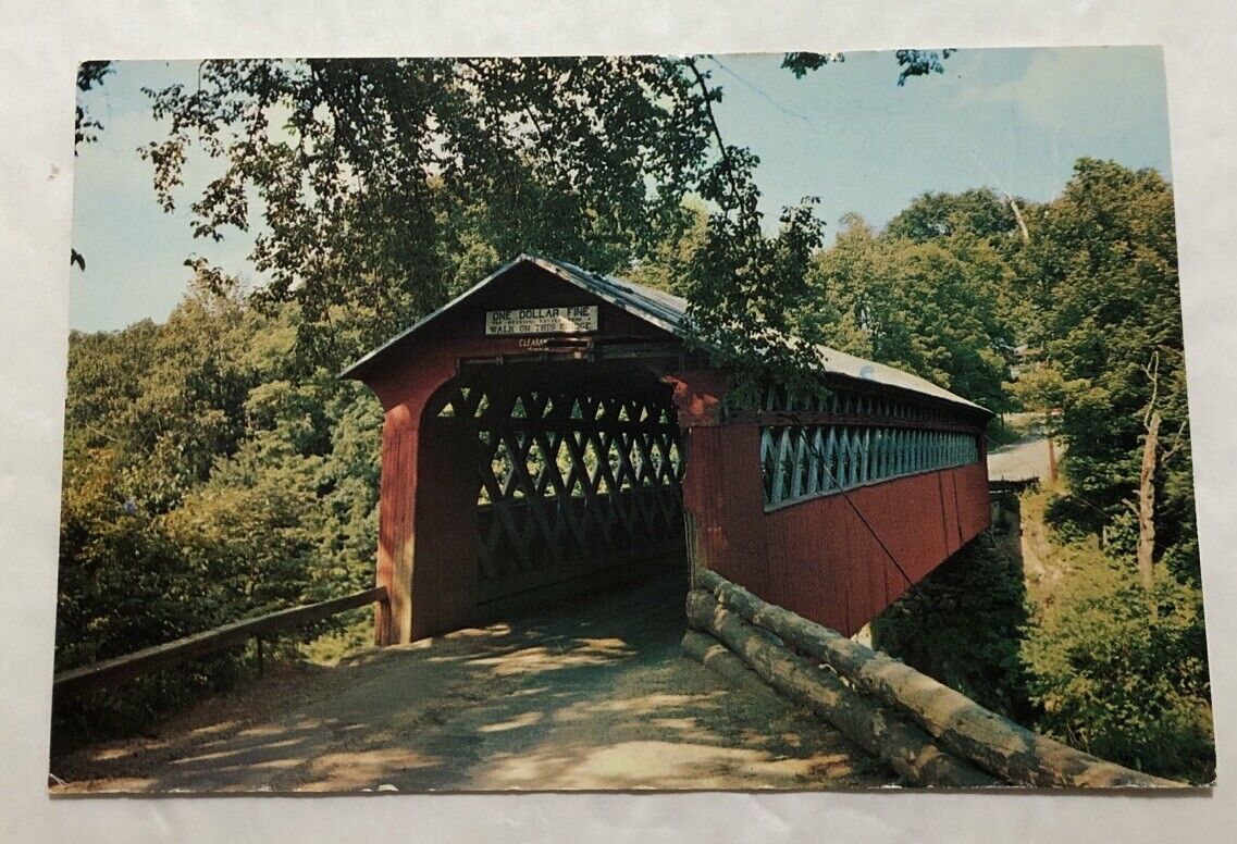 Old Covered Chiselville Bridge Sunderland, Vermont.