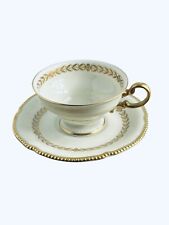 Castleton China LAUREL Ivory China  Tea Cup & Saucer Set Of 13 Cups / 17 Plates picture