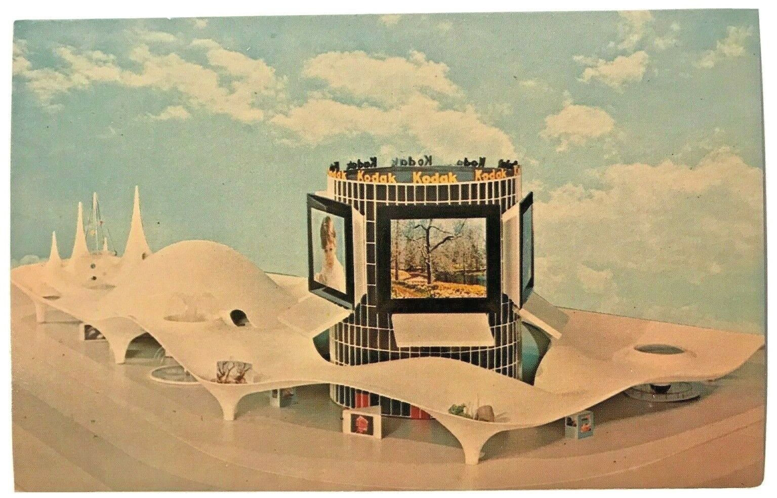 VTG Postcard Kodak Pavilion Model World\'s Fair 1964 1965 New York City NY NYC 