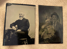 2 Antique Stowe Vermont Physician Johnson Founder Dr. Herschel N. Waite Tintypes picture