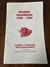 Castleton Hubbardton Union School District Vermont 1988 1989 Student Handbook picture