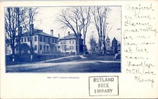 Hetty Green's Residence Rutland VT Postcard 1905 Private Mailing Card picture
