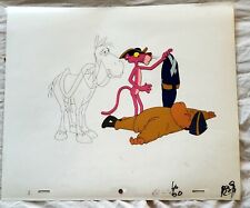 PINK PANTHER PAUL REVERE PRODUCTION ANIMATION CEL W/ MATCHING DRAWINGS picture