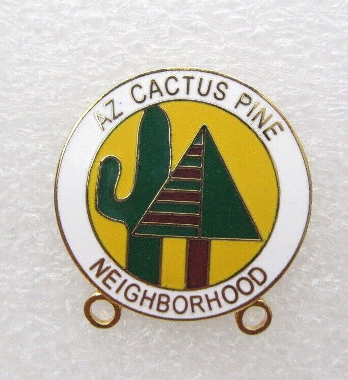 Arizona Cactus Pine Neighborhood Lapel Pin (B803)
