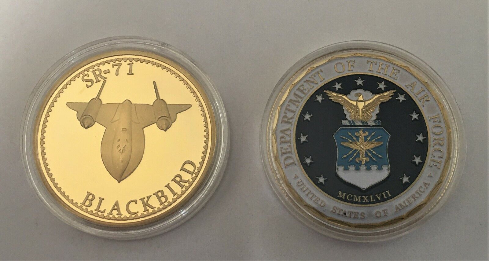 USAF Air Force SR-71 Blackbird Lockheed Martin Challenge Coin #3 (Skunk Works)