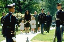 Jackie Kennedy Arlington Cemetery Visiting President JFK Grave 8.