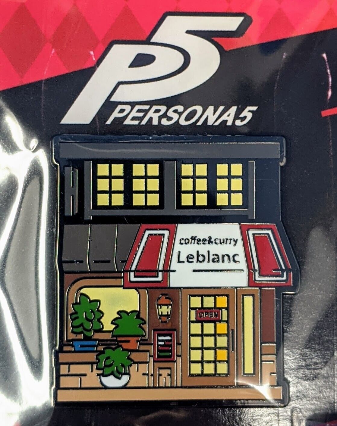 Persona 5 Royal Strikers Cafe Leblanc Enamel Pin Figure GLOW IN THE DARK P5 