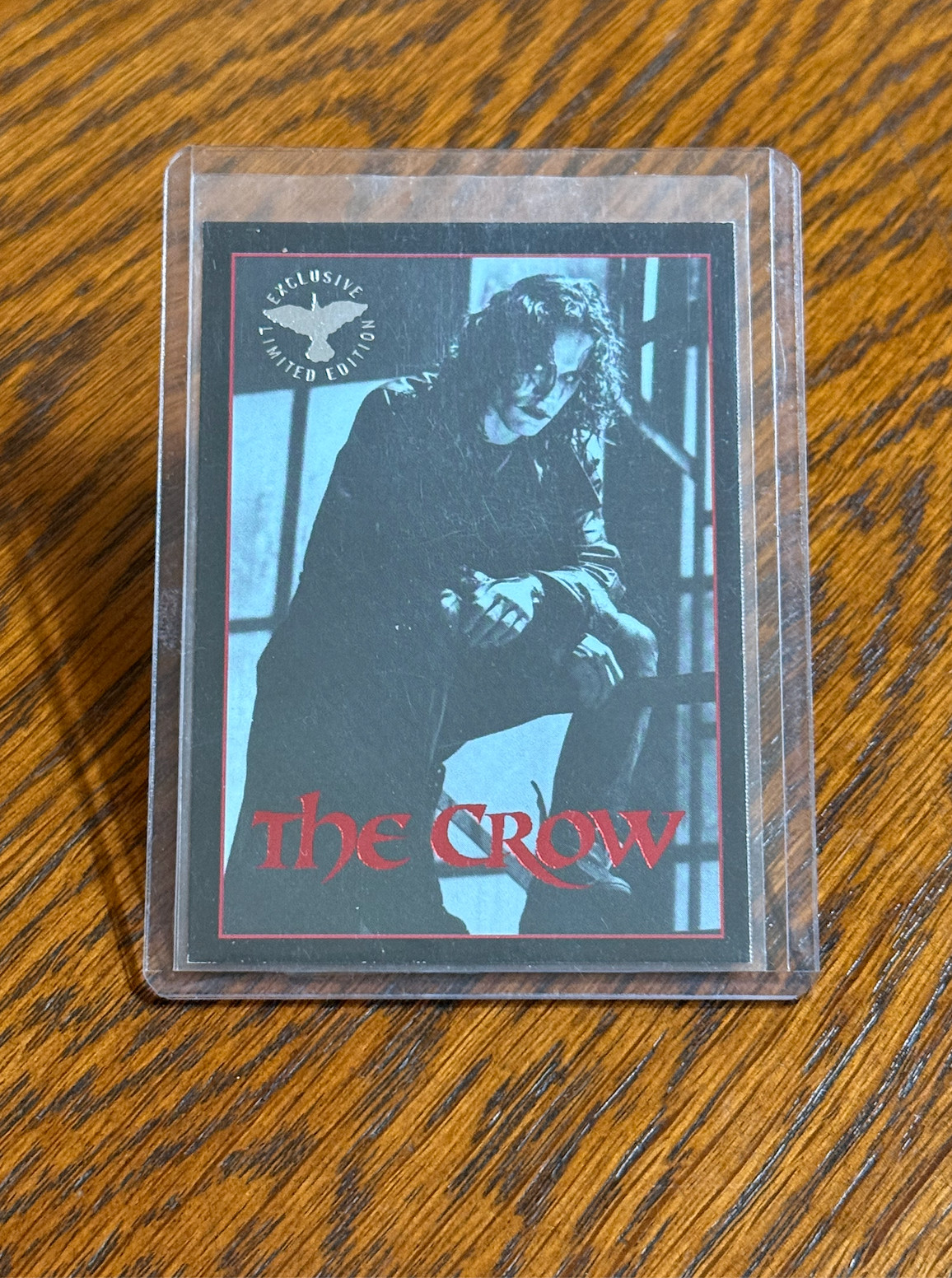 The Crow Brandon Lee 1995 Promotional Exclusive Trading Card Red Foil 1 of 1 The Crow Brandon Lee 1995 Promotional Exclusive Trading Card Red Foil 1 of 1