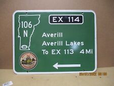 AVERILL LAKES CANAAN VERMONT SNOWMOBILE TRAIL SIGN BORDER RIDERS 24