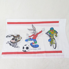 Warner Bros LOONEY TUNES Twin Sheet Set USA Olympics Bugs Bunny Taz Made in US picture