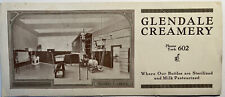 Vintage GLENDALE CREAMERY INK BLOTTER Sanitary Boiling Dept Advertisement  5E picture