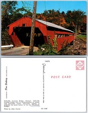 Taftsville Covered Bridge Vermont Postcard picture