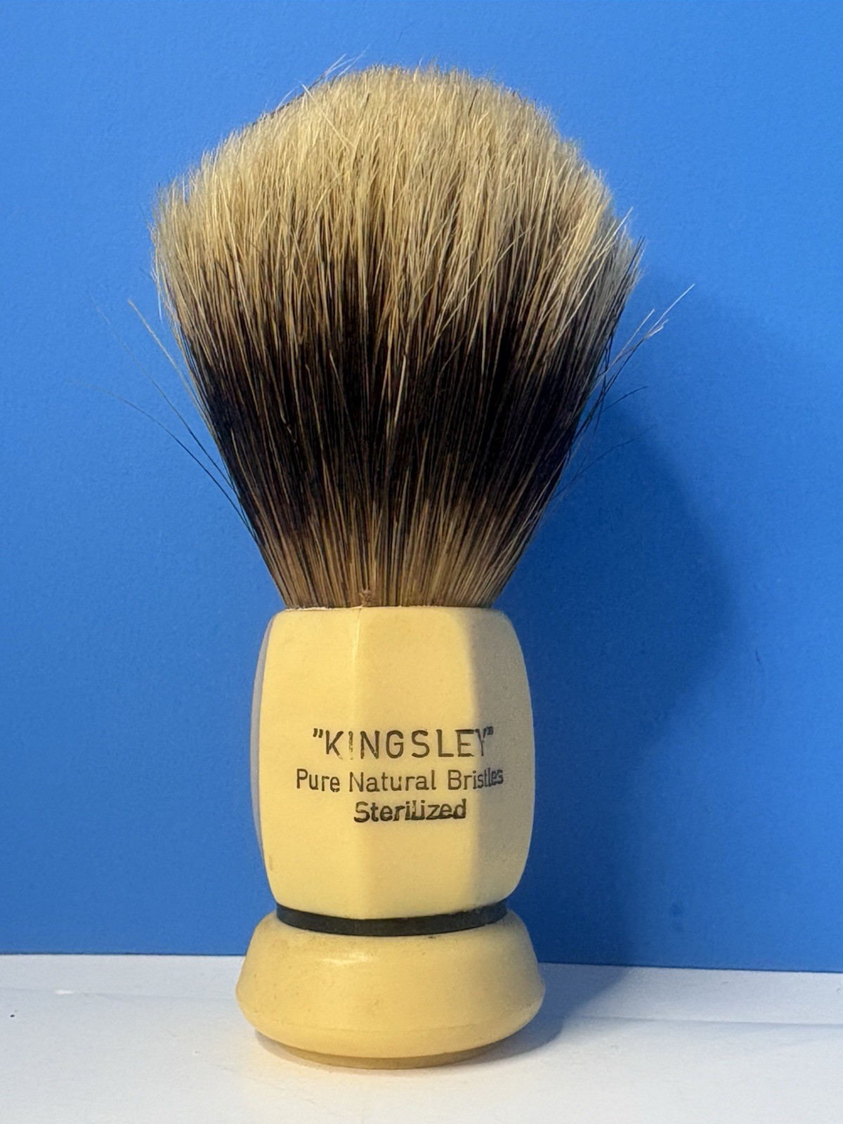 VTG Kingsley Pure Natural Bristles Shaving Brush Sterilized Made In West Germany VTG Kingsley Pure Natural Bristles Shaving Brush Sterilized Made In West Germany