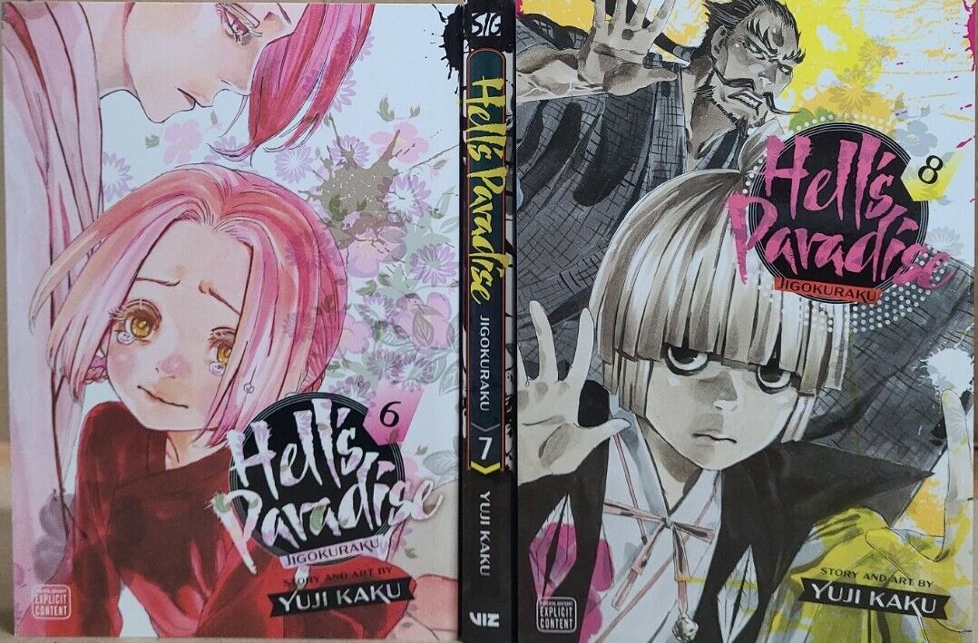 hell\'s paradise Jigokuraku vol. 6 - 8 English Manga Graphic Novel Brand New lot 