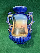 Antique Dresden Cobalt Blue & Gilt Souvenir METROPOLITAN LIFE BLDG, NY -Wheelock picture