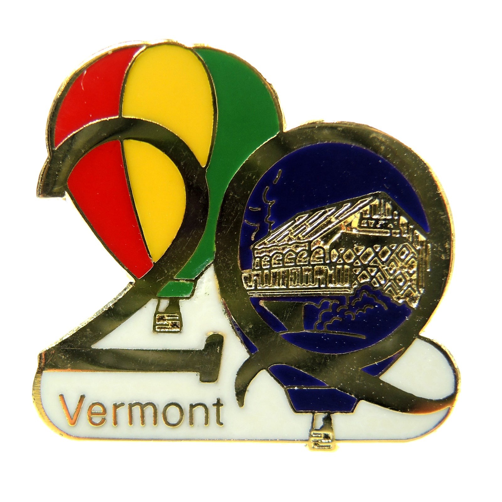 Quechee Hot Air Balloon Festival 20th Quechee Club Vermont Lapel Pin Quechee Hot Air Balloon Festival 20th Quechee Club Vermont Lapel Pin