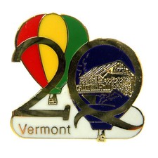 Quechee Hot Air Balloon Festival 20th Quechee Club Vermont Lapel Pin picture