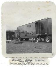 BILLER BROS. CIRCUS PHOTOGRAPH-1950'S-NORWICH, CONNECTICUT- PROP TRUCK picture