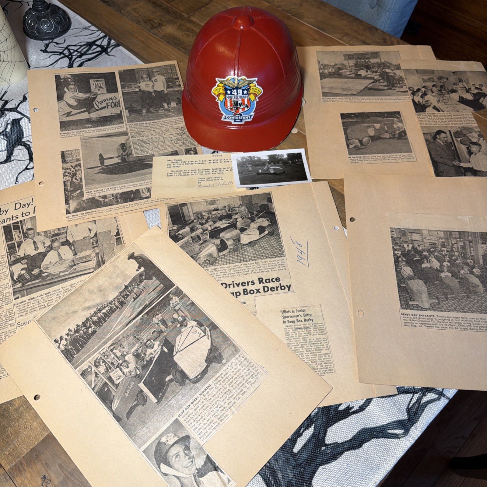 Vtg 1949 Soap Box Derby Helmet Archive Casper Wyoming Tom Gutz Chevrolet Photos Vtg 1949 Soap Box Derby Helmet Archive Casper Wyoming Tom Gutz Chevrolet Photos