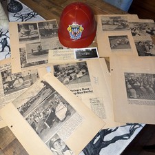 Vtg 1949 Soap Box Derby Helmet Archive Casper Wyoming Tom Gutz Chevrolet Photos picture