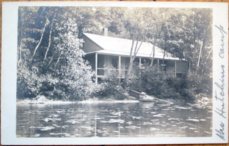 1910 Realphoto Postcard: Hutchins Camp - Southwest Harbor, Maine ME