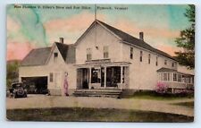 Florence Cilley's Store Birthplace President Coolidge Handcolored Postcard c1930 picture