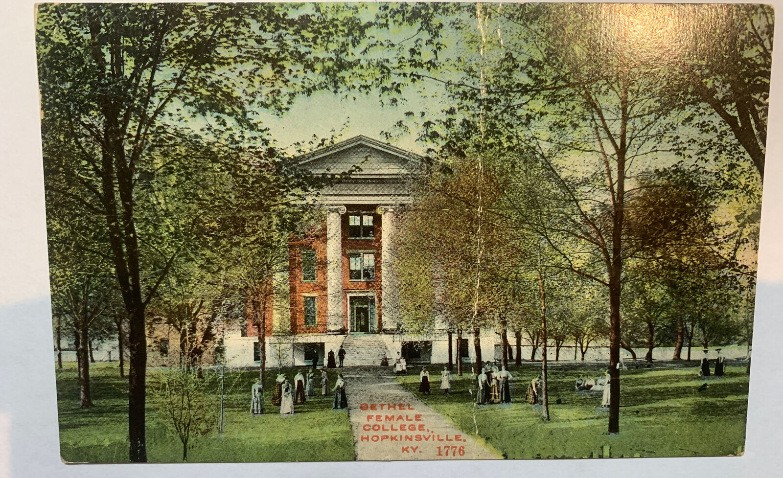 VINTAGE POSTCARD--Hopkinsville KY Bethel Female College Rare 1912
