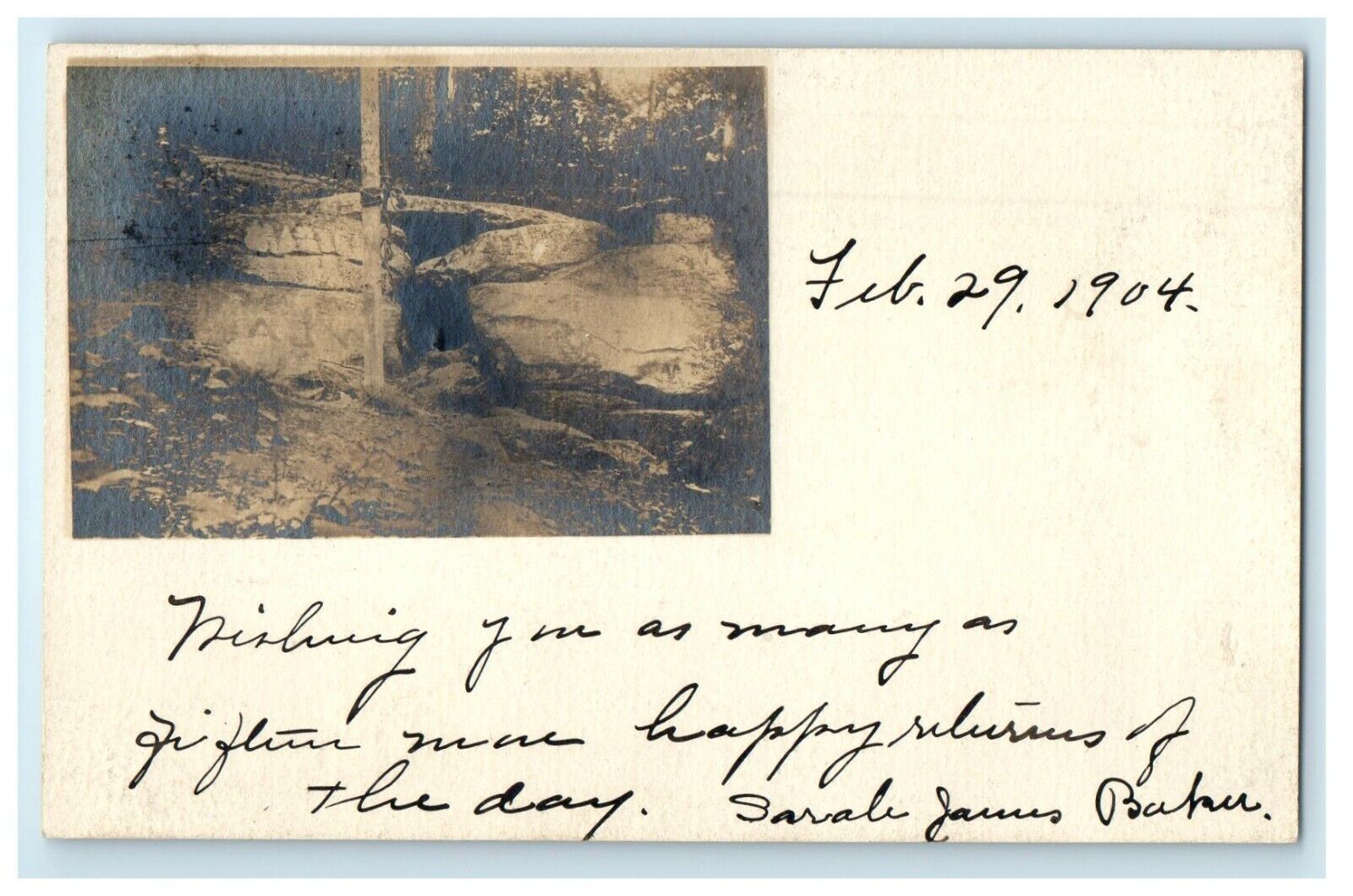 1904 Wolf Den Pomfret Connecticut CT RPPC Photo Posted Antique Postcard